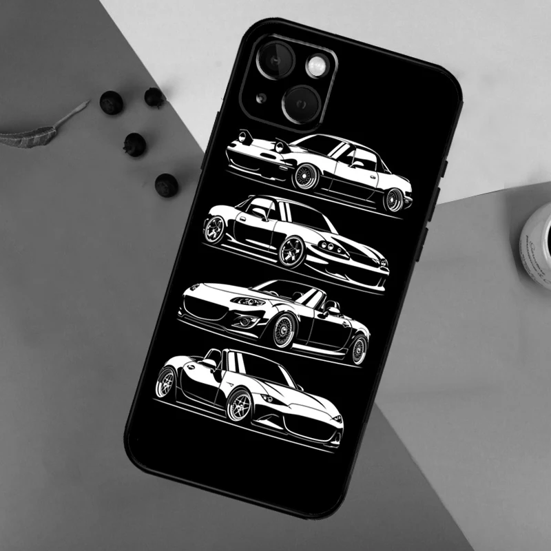 JDM Legend Drift funda de silicona para coche para iPhone 17 15 14 13 11 12 Pro Max 16 Plus 12 13 Mini 16e 17 Air contraportada - imagen 2