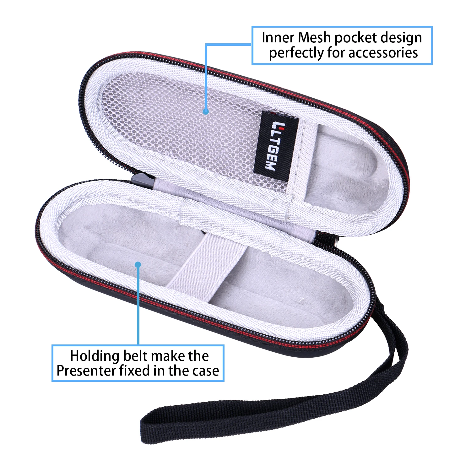 Estuche de presentador para Logitech Professional Presenter R800, bolsa de transporte de almacenamiento inalámbrica, accesorios para presentador - imagen 4