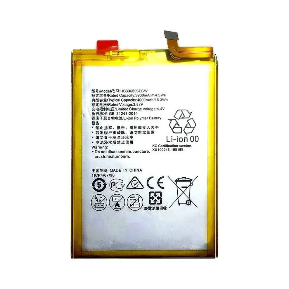 Batería de teléfono móvil HB396693ECW 3900Mah para Huawei Mate 8 Mate8 Nxt-AL10 Nxt-TL00 Nxt-CL00 Nxt-DL00 Nxt-L09 - imagen 2