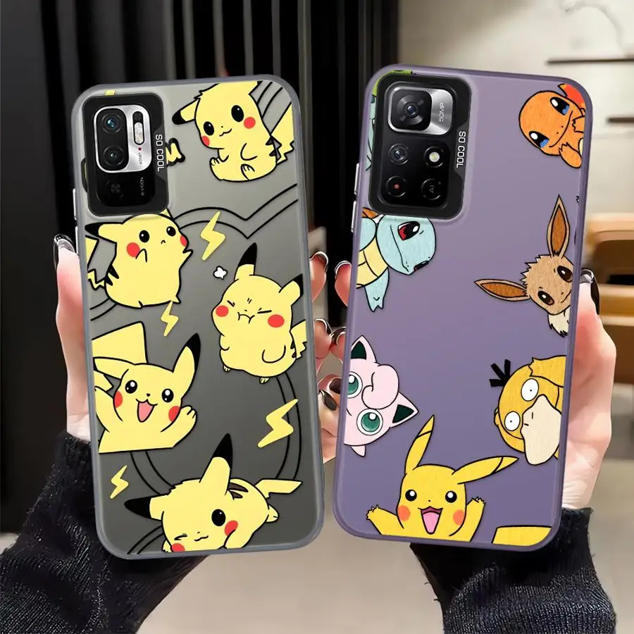 Funda para Xiaomi Mi 13T 12T Pro 11 Lite Funda trasera para teléfono Poke-monS Pika-chuS Linda