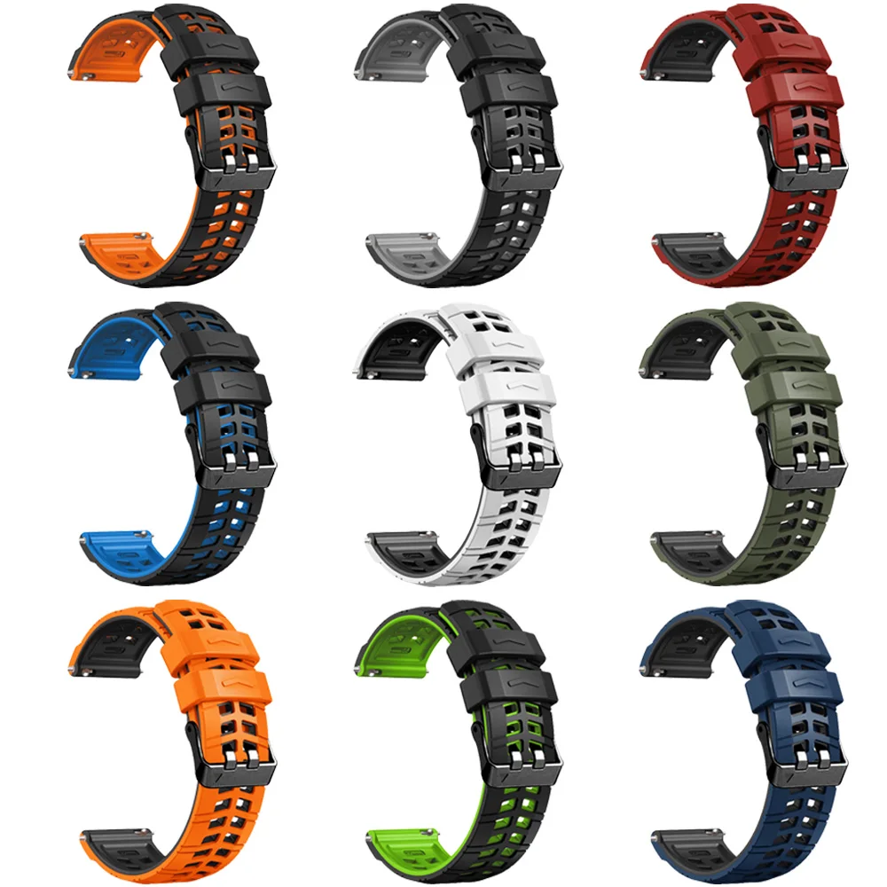 Correa de 22mm para Garmin Forerunner 265 965 255 745, correa de reloj inteligente Venu 2/3 Vivoactive 4, pulsera de silicona, accesorios - imagen 4
