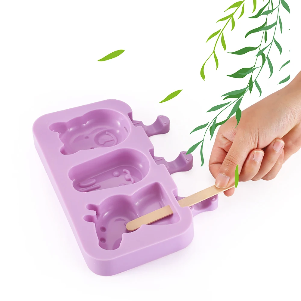 Molde de silicona con tapa para hacer helados, herramienta para hacer polos caseros, DIY - imagen 2