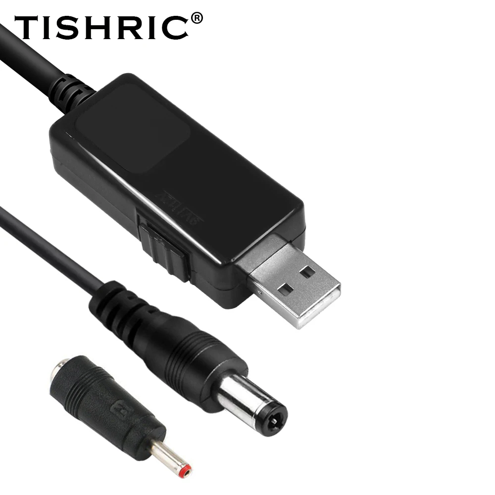 Cable USB Boost Line DC 5V a 12V 9V, convertidor de aumento, 5,5/3. Enchufe de pantalla LED de 5mm para enrutador, altavoz óptico de gato