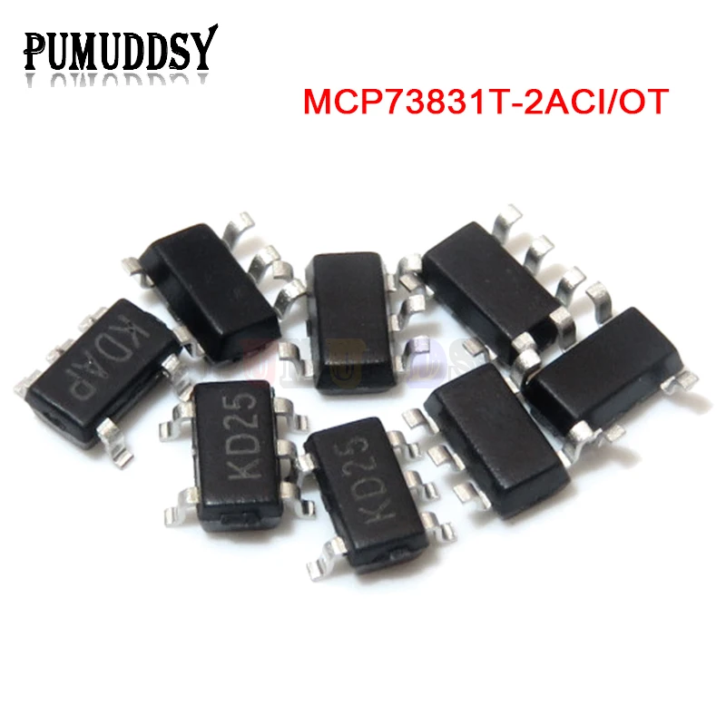 10 Uds MCP73831T-2ACI/OT SOT23-5 MCP73831T-2ACI SOT MCP73831T MCP73831 SMD ic