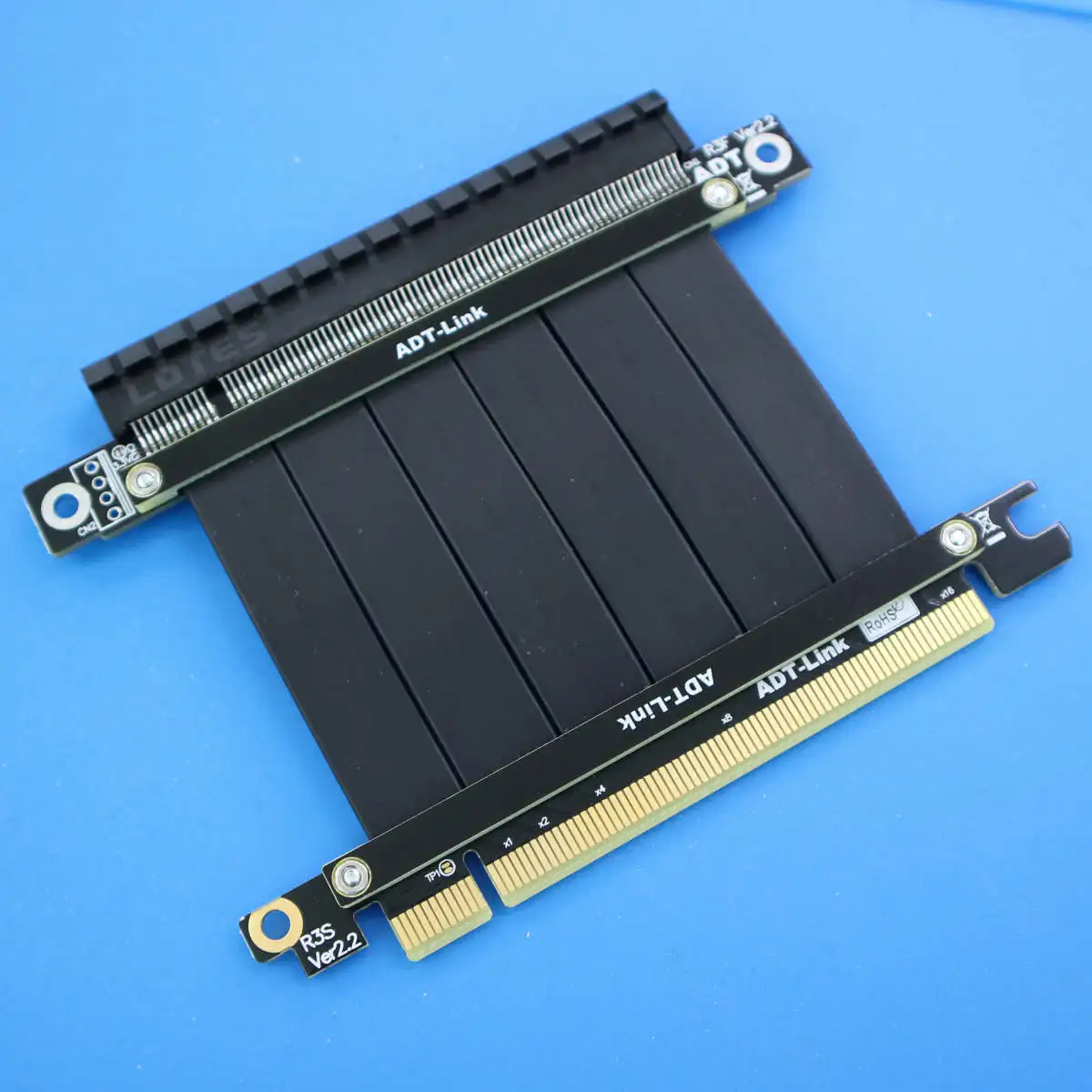 Cable de extensión de tarjeta gráfica PCI-E, 3,0x16, se coloca verticalmente en el chasis PCIe 16x - imagen 5