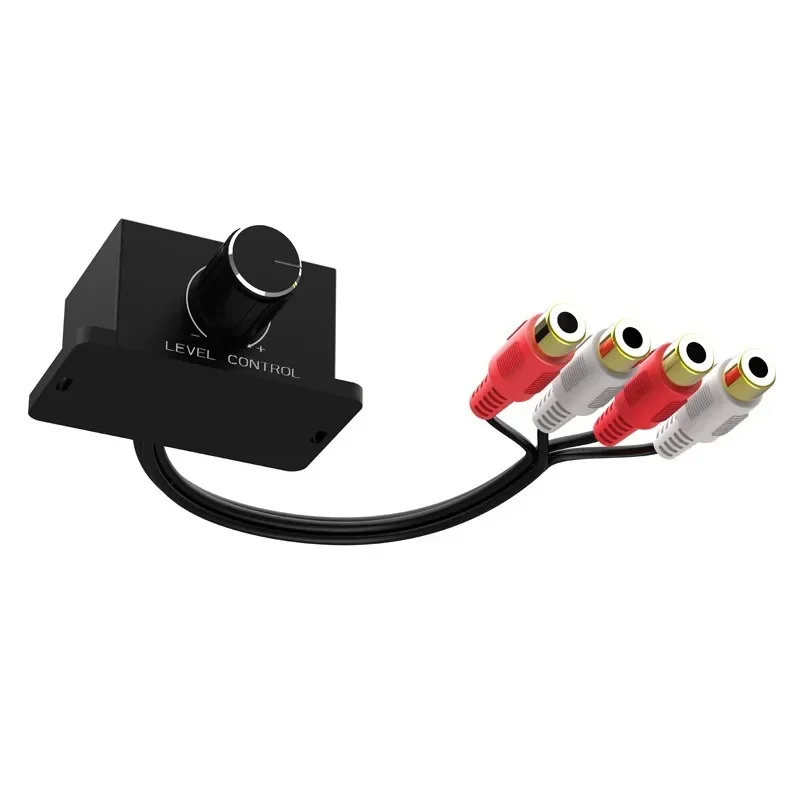 AMPLIFICADOR DE altavoz duradero para coche, perilla de Control de volumen remoto de nivel RCA de graves, regulador de volumen Universal LC-1 - imagen 4