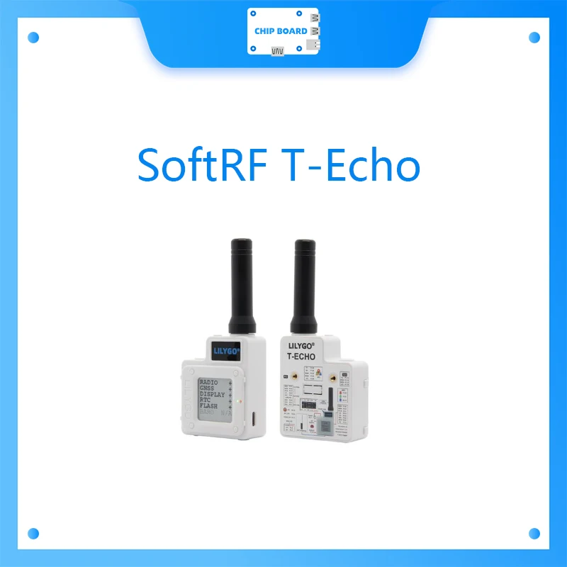 Módulo inalámbrico SoftRF t-echo NRF52840 LoRa SX1262 433/868/915MHz L76K GPS 1,54 Sensor BME280 de papel electrónico para Arduino