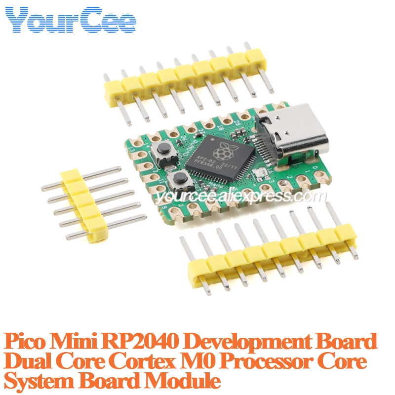 5 uds/1 unidad ProMicro Pico Mini/W RP2040 procesador Cortex M0 de doble núcleo 133MHz módulo de placa de desarrollo de sistema central 264KB SRAM 2MB - imagen 4