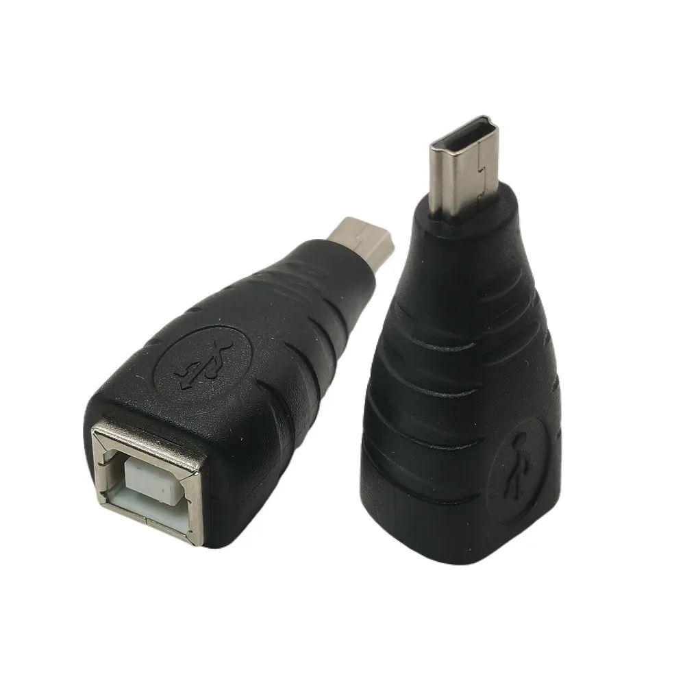 Adaptador de conector tipo USB 2.0 B, mini-USB micro-USB tipo C macho a USB B (MIDI) hembra adaptador de extensión de datos y alimentación - imagen 3