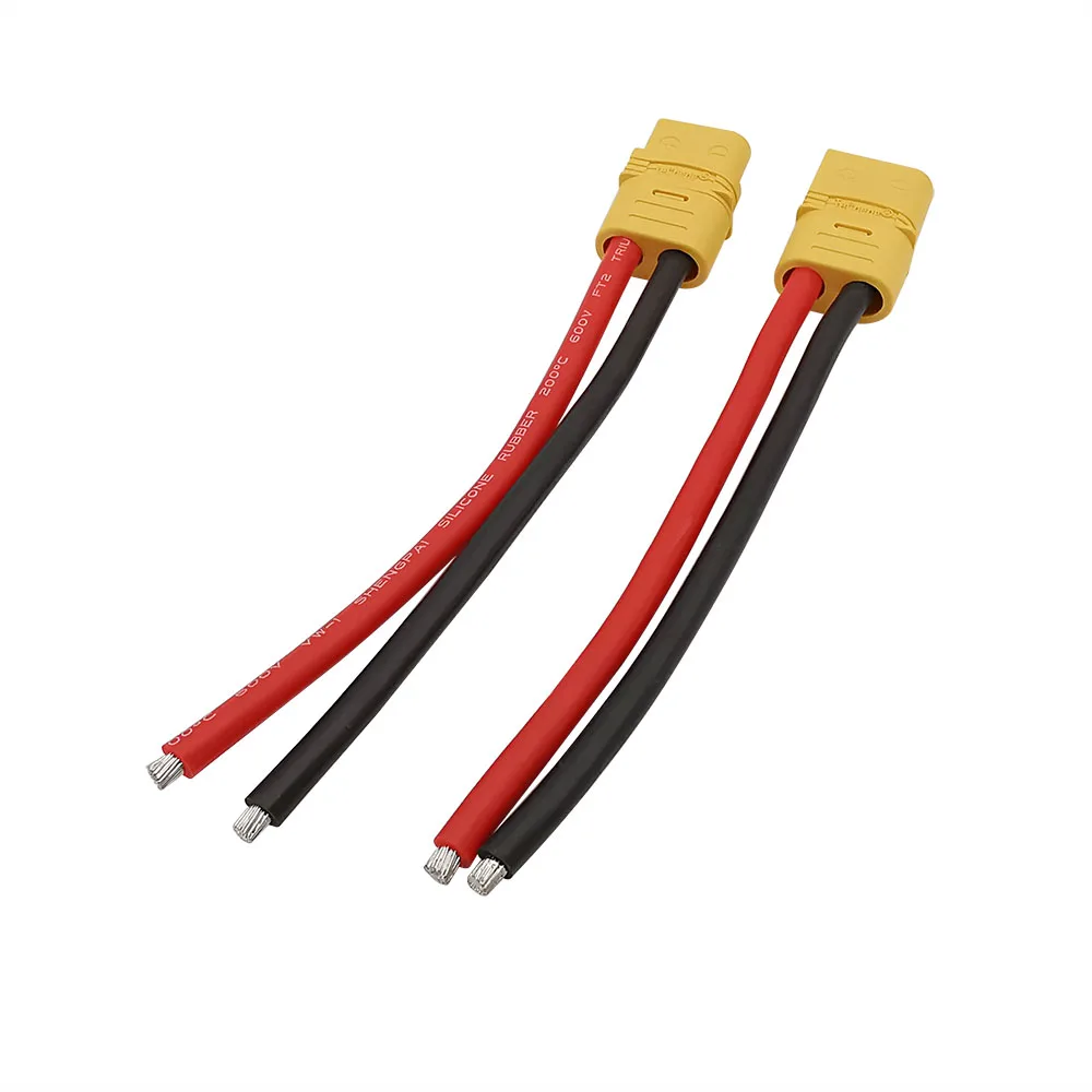 Cable de silicona para batería Lipo RC, conector macho y hembra XT60 XT60H, 10cm, 12AWG, 1 par - imagen 2