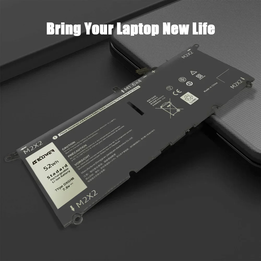 SKOWER DXGH8 batería del ordenador portátil para Dell XPS 13 9380 9370 7390 Inspiron 7390 7490 2-en-1 Vostro 5390 5391 Latitude 3301 HK6N5 P82G - imagen 5