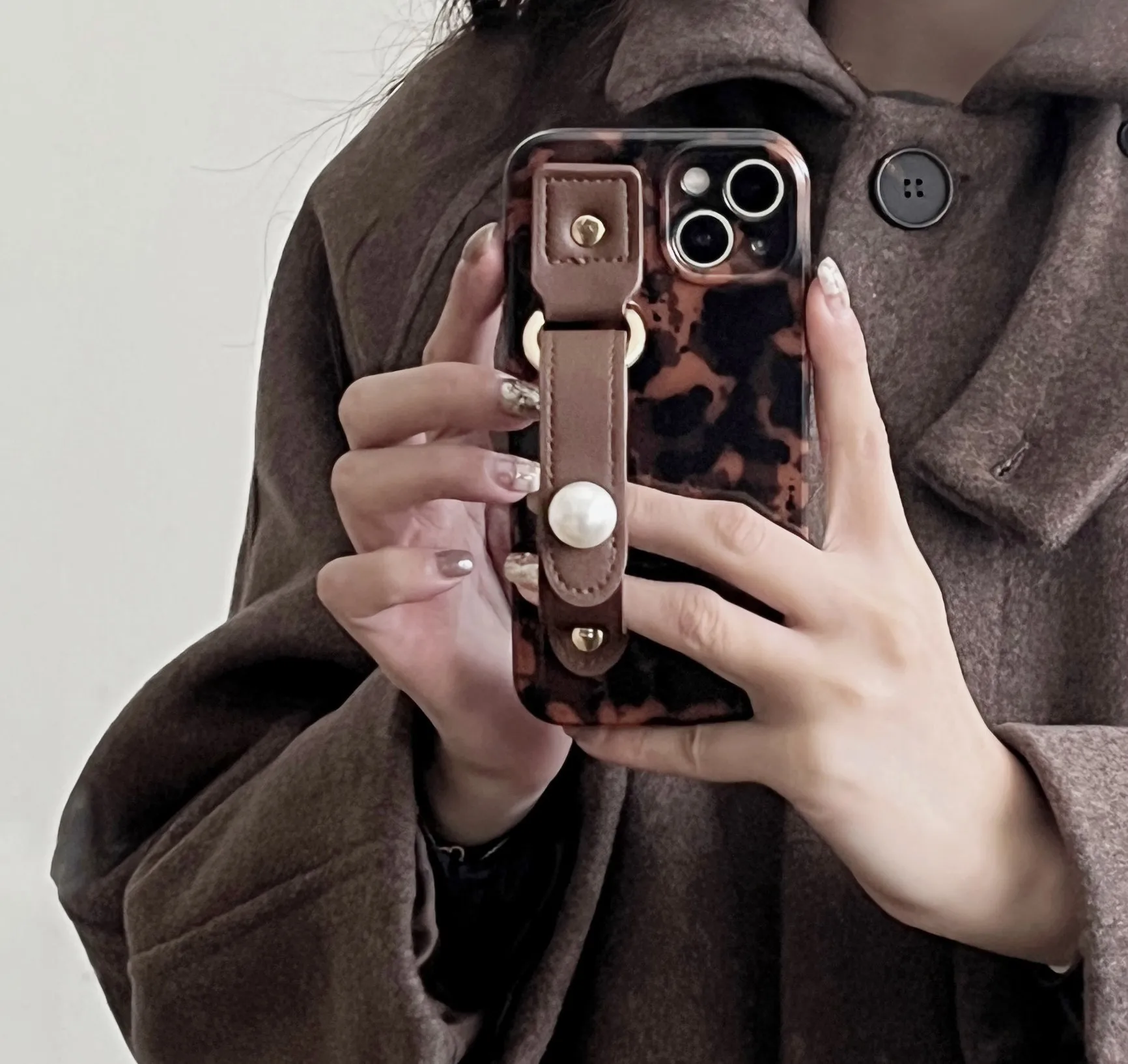 Funda de cuero con correa para iPhone 14pro 12ProMax Apple 13 11 - imagen 4