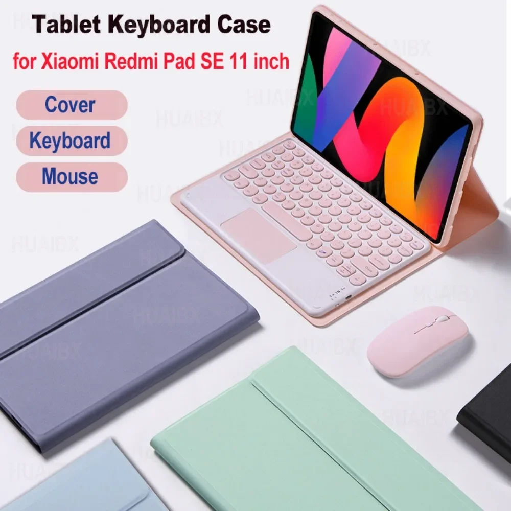 Funda con teclado desmontable para Redmi Pad SE