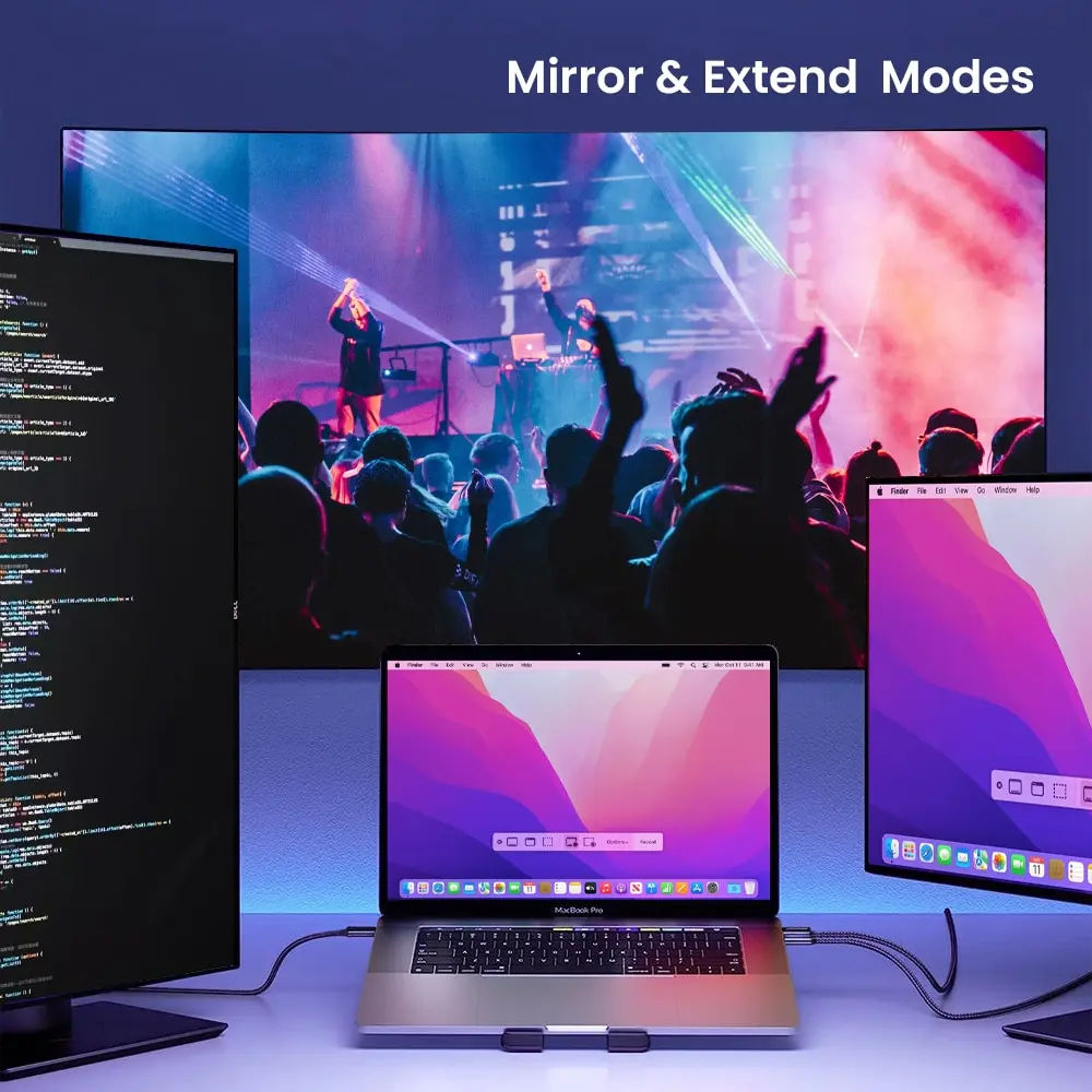 NIERBO USB C a HDMI Cable 4K @ 30Hz 6,6 FT Ultra Alta Definición USB Tipo C HDMI Convertidor PARA LA Oficina EN EL Hogar - imagen 4