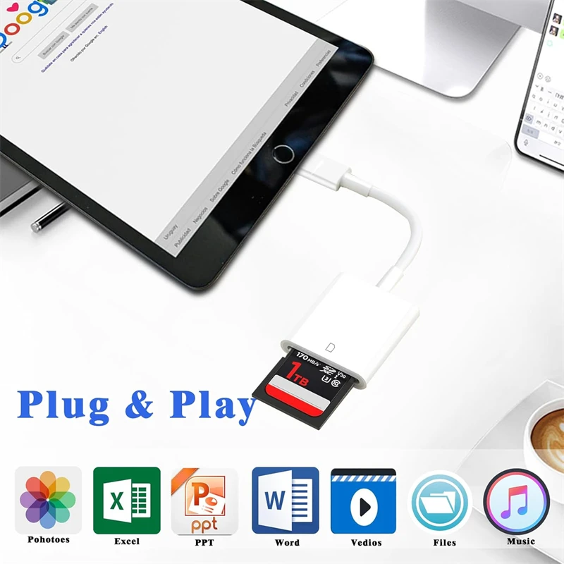 Lector de tarjetas SD USB C adaptador de alta velocidad para IPhone 16 15 14 13 12 Pro Max Plus IPad MacBook tipo C USBC OTG Cable lectores de memoria - imagen 2