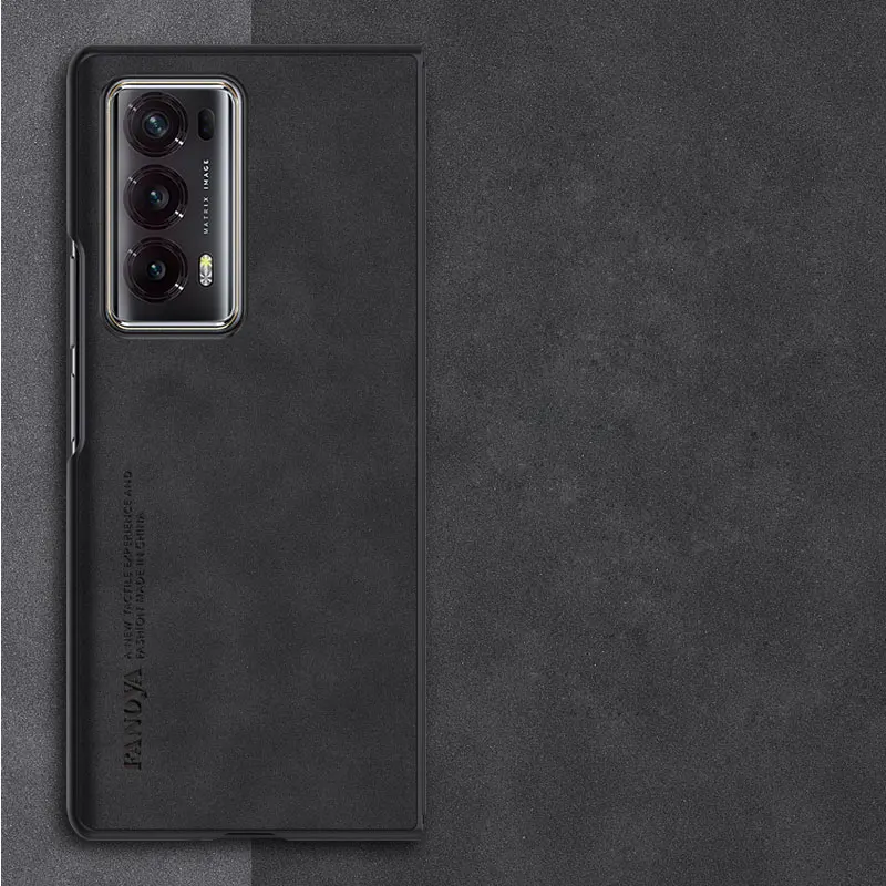 Funda de teléfono de piel de oveja para Huawei Honor Magic V2, cubierta protectora de silicona mate, parachoques a prueba de golpes - imagen 5