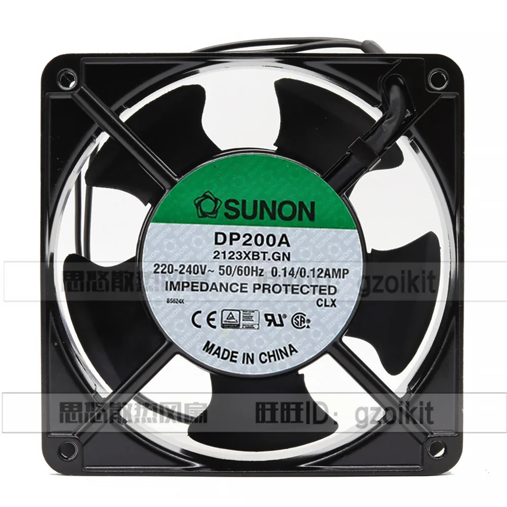 Ventilador de CA 220V para Sunon DP200A P/N 2123XBT.GN 0.14A 12038 220V 120*120*38mm ventilador de refrigeración de gabinete de caja industrial 120mm - imagen 3