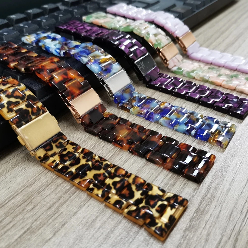 Correa de muñeca de repuesto para reloj inteligente Xiaomi Amazfit GTS 3 GTS 4, correa de resina GTR de 42MM Bip 3 GTS2 GTS4, Mini pulsera, 20mm - imagen 5