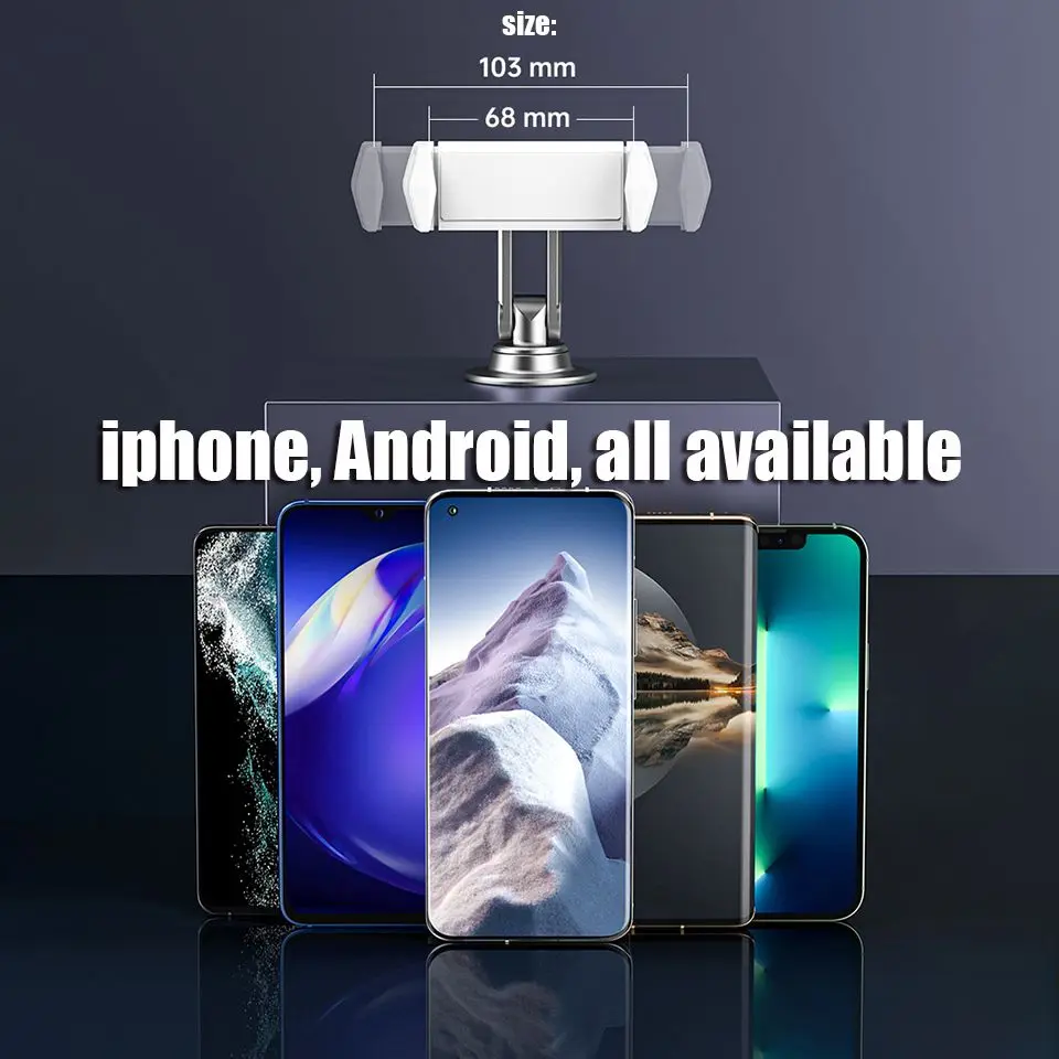 OUTMIX Soporte Teléfono Coche 360° Giratorio Universal