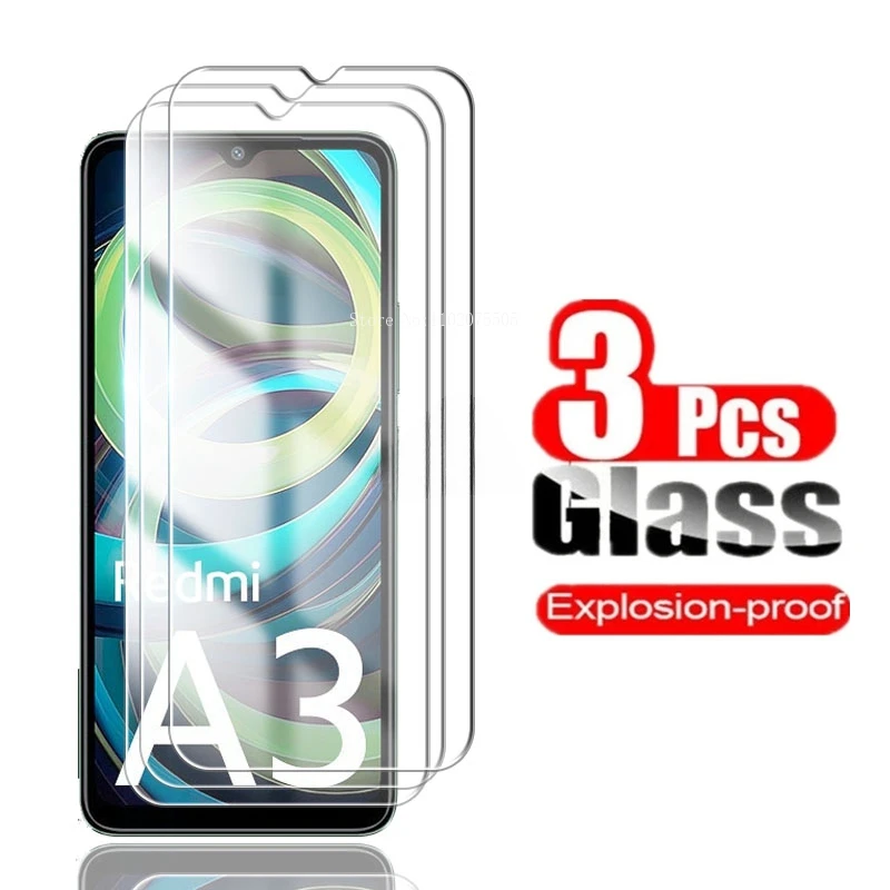 Vidrio templado de 3 piezas para Redmi Note 13, 12, 11, 10, 9, 8, 7 Pro Plus, 5G, 12S, 11S, 10S, 9S, Redmi 12C, 10C, 9C, 9T, 9A, 9AT - imagen 2