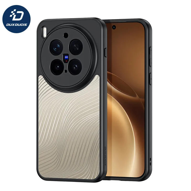 Para VIVO X300 Pro funda DUX DUCIS Aimo a prueba de golpes anticaídas dura PC líneas fluidas cubierta de teléfono translúcida