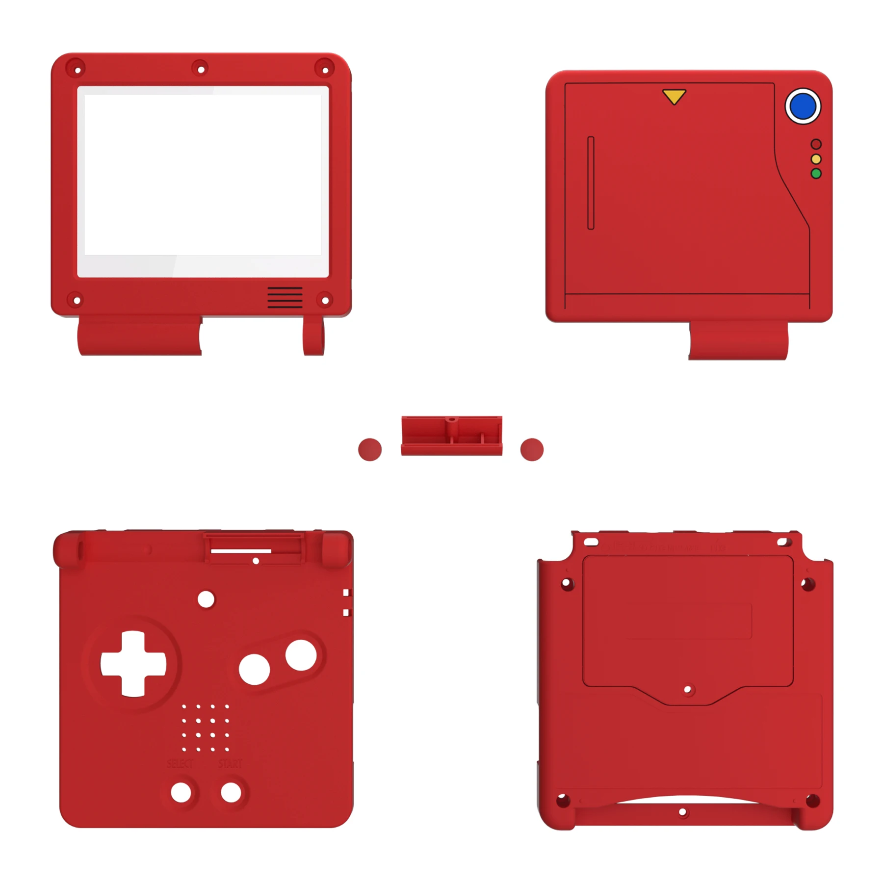 EXtremeRate-carcasa de repuesto personalizada para Gameboy Advance SP (GBA SP), serie clásica - imagen 2