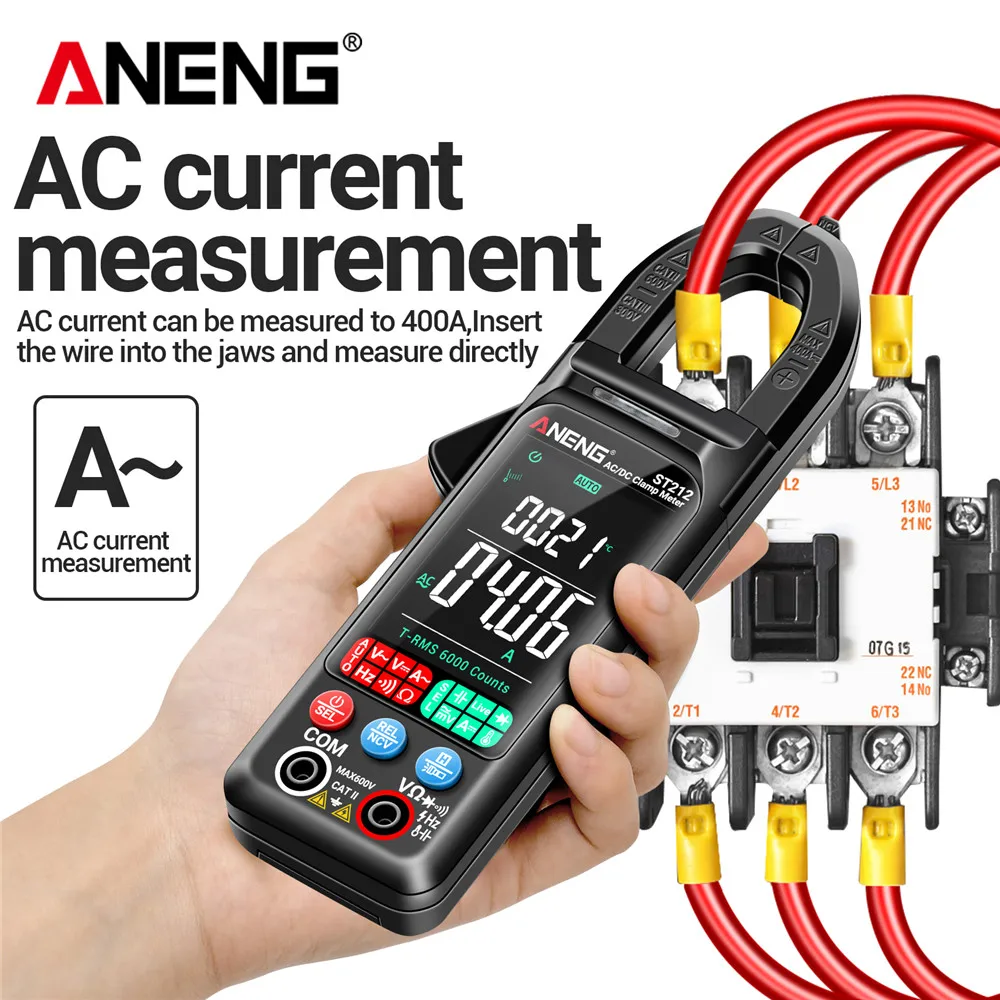 Kit de pluma eléctrica con pinza amperimétrica ANENG ST212 + B05, multímetro de 6000 recuentos, Detector de voltaje de 600V, herramienta de buscador de punto de interrupción de diagnóstico - imagen 5