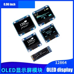 Nuevo Producto, módulo de pantalla OLED IIC blanco/amarillo azul/azul 12864 de 0,96 pulgadas, placa de pantalla LCD I2C SSD1306 para Arduino