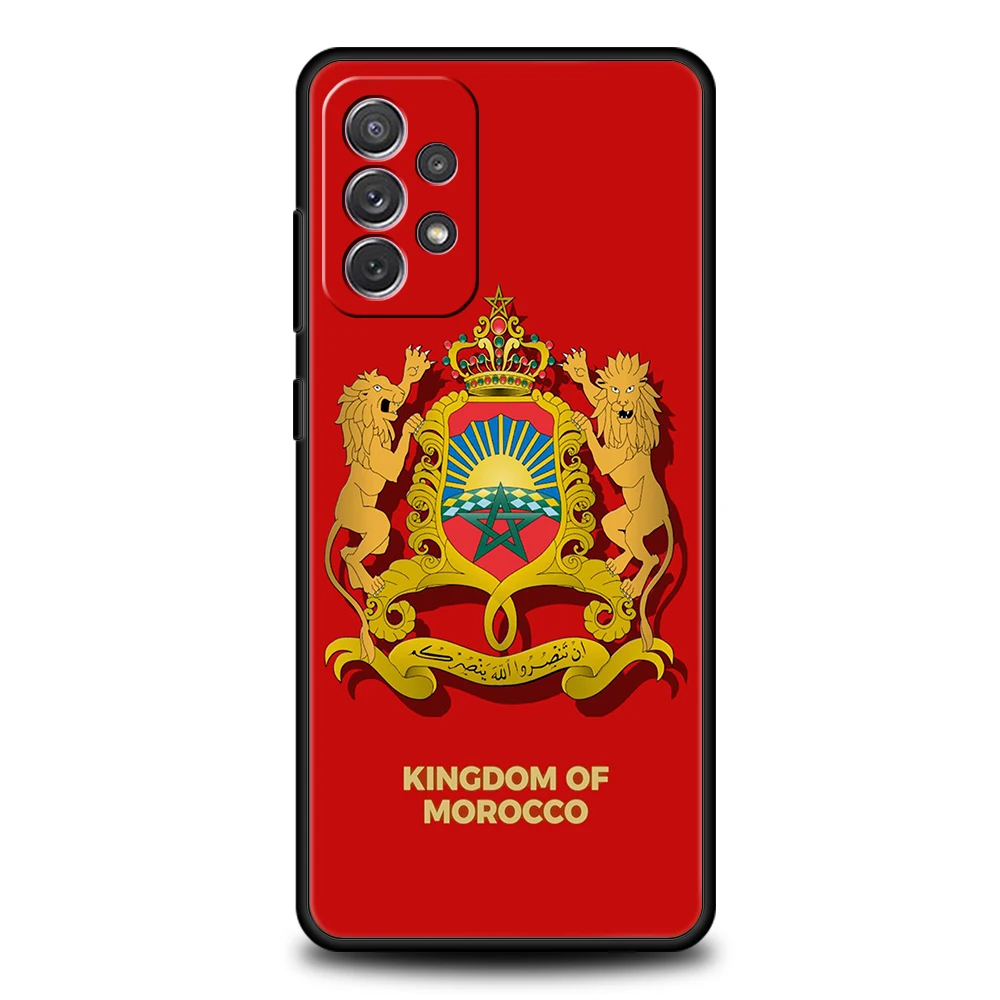 Funda de teléfono con bandera marroquí Maroc Marruecos para Samsung A15 A13 A35 A55 A51 A71 A41 A31 A21S A03S A05 A23 A25 A33 A53 A73 5G - imagen 4