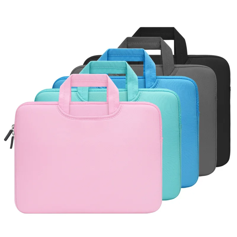 Funda blanda con asa para ordenador portátil, bolsa de 11-15,6 pulgadas para Macbook Air Pro, Huawei, HP y Dell