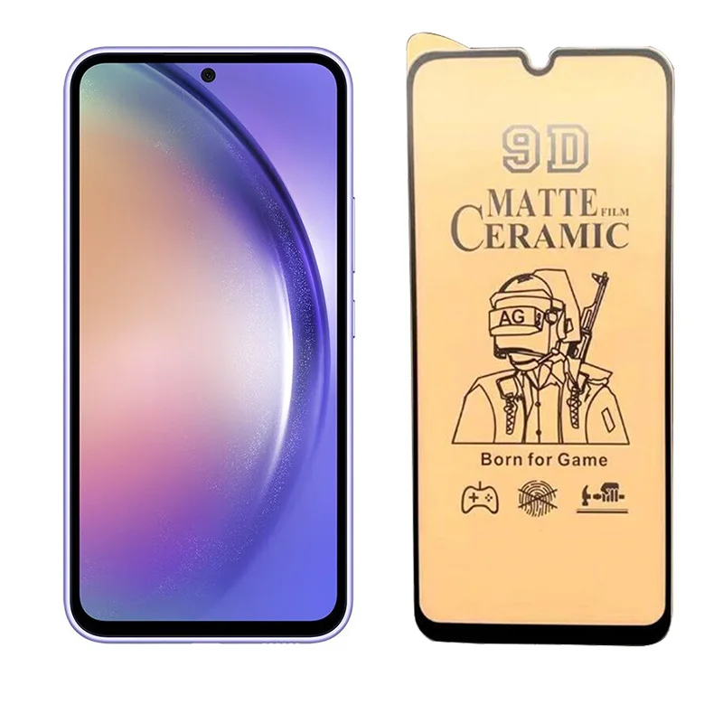 Película de cerámica suave para Samsung Galaxy A54, A14, A34, A24, A34, A04e, F13 HD, protectores de pantalla mate, película de cubierta completa
