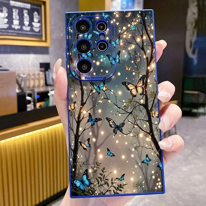 Funda de teléfono con diseño de mariposa oscura para Samsung A56 5G, funda Galaxy A36 A26 A55 A54 A35 A53 S25 Ultra S24 S23 S21 FE S22 Plus - imagen 2