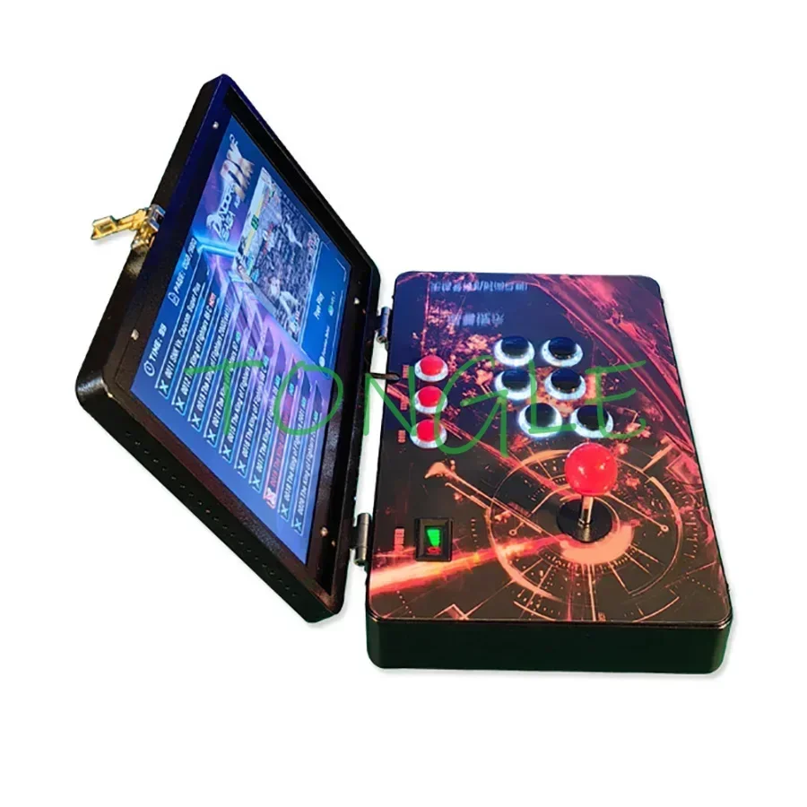 Nueva Mini consola de videojuegos Arcade de 14 pulgadas portátil plegable Moonlight Treasure Controller Stick Pandora DX 26800 en 1 720P HD - imagen 5