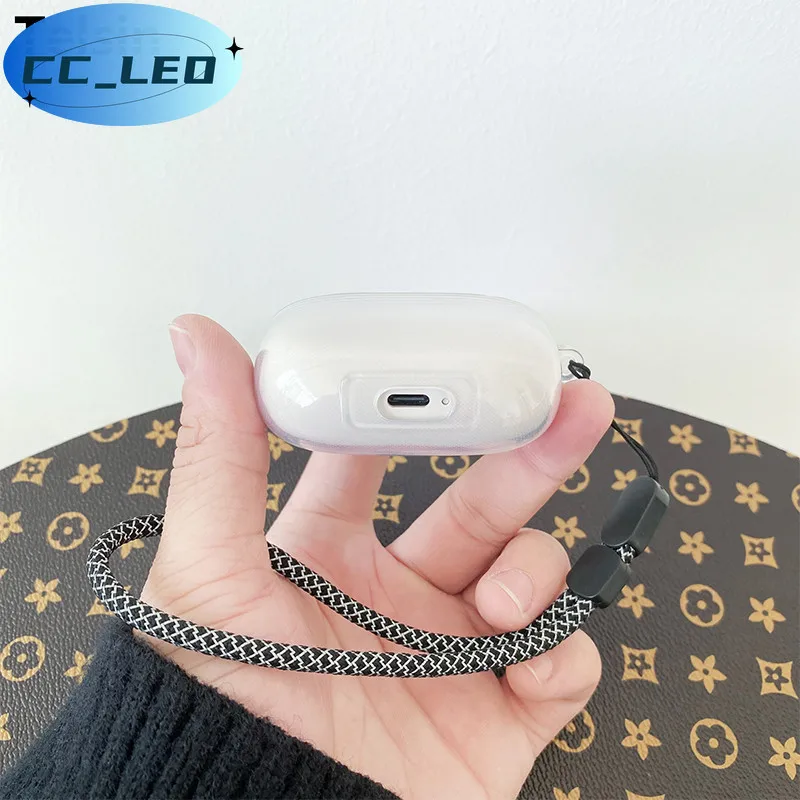 Para Bowers & Wilkins PI8 funda transparente suave Bowers & Wilkins PI6 funda protectora transparente a prueba de golpes con cordón - imagen 3