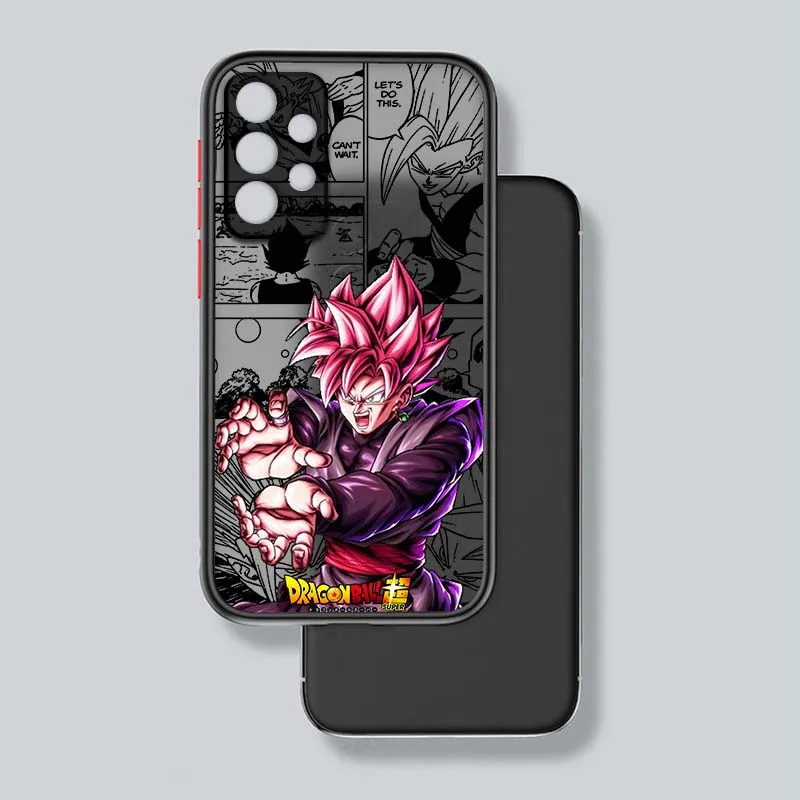 D-Dragon Ball Son Goku Manga para Samsung Galaxy A71 A55 A54 A51 A16 A06 A04e 5G funda de teléfono translúcida esmerilada - imagen 3