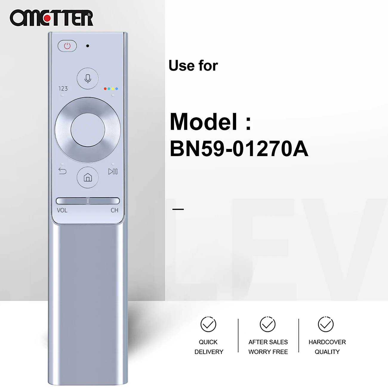 Mando a distancia para televisor Samsung, Control remoto por voz, BN59-01270A, 4K, QLED, UE43NU7445U, Q7, Q8, Q9 - imagen 3