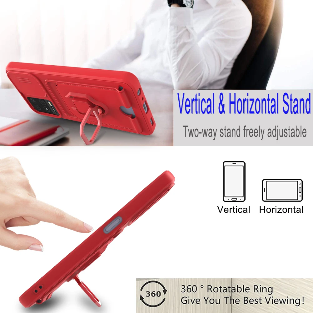 Funda con cordón para Oppo A16, A15, A58, A78, A74, A54, 4G, 5G, Realme, C67, C55, C11, C20, C21, 11 Pro +, ranura para tarjeta, soporte magnético para coche - imagen 5