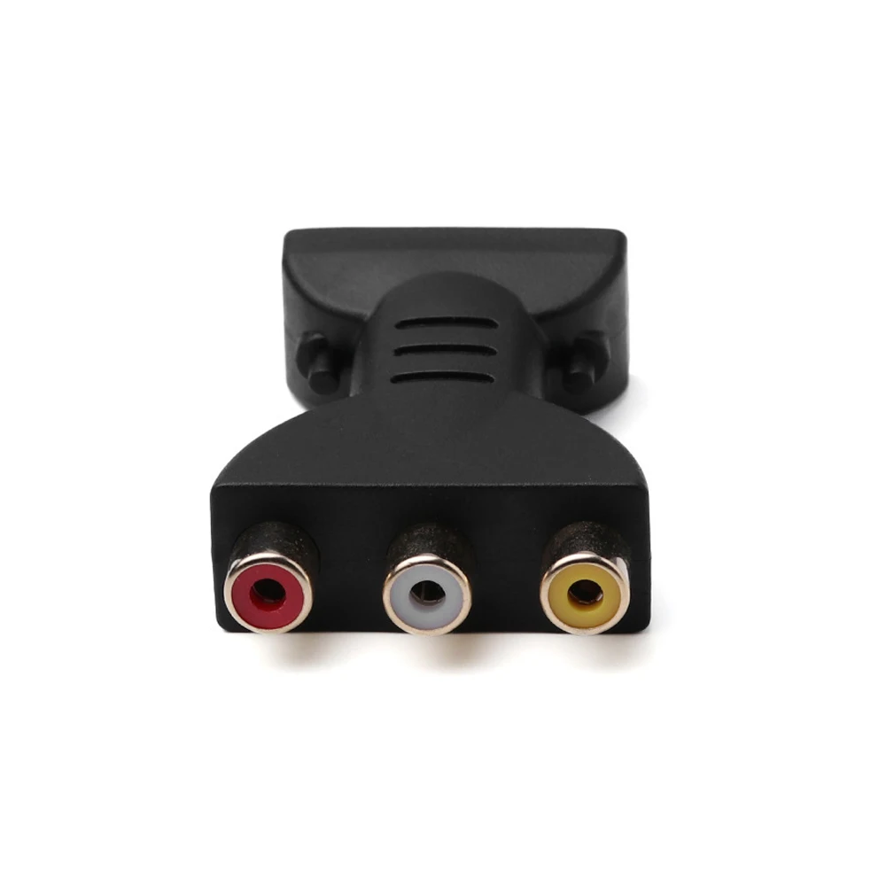 3 uds HDMI a AV chapado en oro compatible con HDMI macho a 3 RGB RCA Adaptador de Audio y vídeo conector convertidor de componentes AV para HDTV DVD - imagen 2