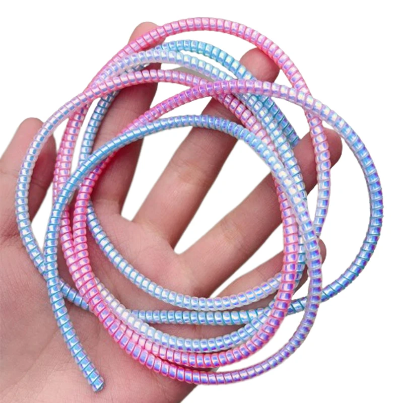 Protector universal para Cable de carga USB tipo C, cubierta protectora para Cable de datos, enrollador en espiral colorido, 1,6 M