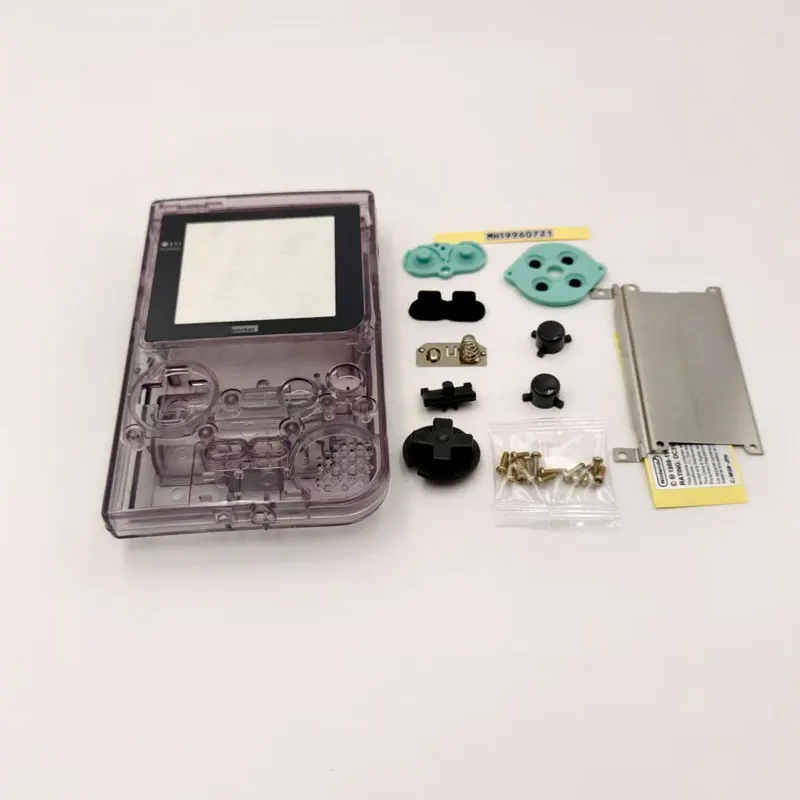 Kit de carcasa de alta calidad para Gameboy pocket GBP con espejo de lente de cristal para Gameboy pocket GBP. Lente de pantalla LCD GBP