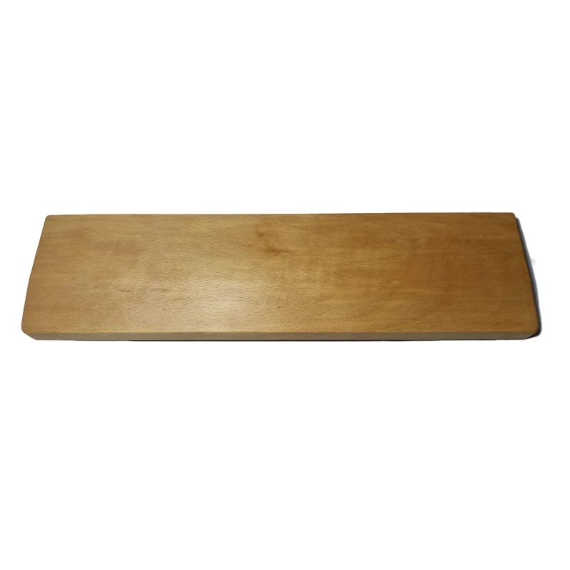 Reposamuñecas Con Teclado mecánico de madera de haya con alfombrilla antideslizante, almohadilla ergonómica para muñeca de escritorio, soporte 61 87 104 teclas - imagen 4