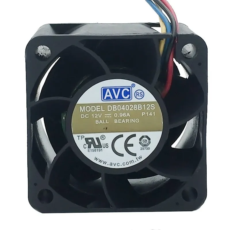 Ventilador de refrigeración para servidor, dispositivo de 40x40x28mm para AVC, 12V, 0.96A, 4CM, 40MM, 4028, 4 cables, nuevo, DB04028B12S