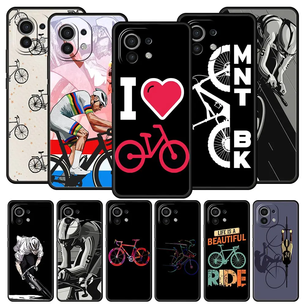Funda de teléfono para Xiaomi Mi 15 14 13 12 11 Lite 14T 13T 12T 11T Pro Poco X6 X5 M3 X3 Pro F5 F4 cubierta para bicicleta de montaña arte de ciclismo
