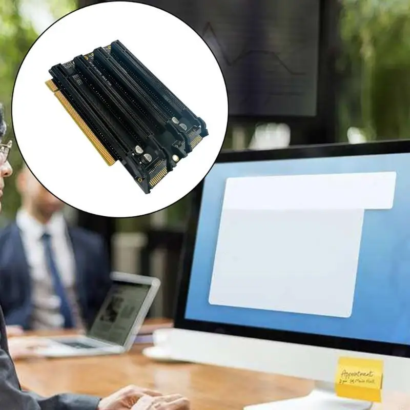 896f PCIe-Bifurcation x16 a x4x4x4x4 pcie3.0 x16 1 a 4 gen3 adaptador tarjeta expansión - imagen 2