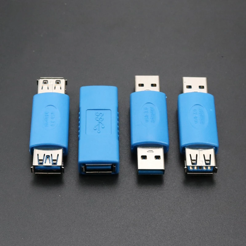 Adaptador USB 3,0 A hembra a hembra, extensión de convertidor, conector USB 3,0 macho a hembra, conector Usb 3,0 macho a macho