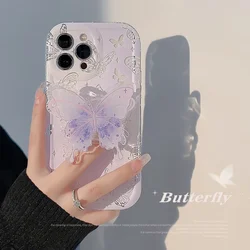 Funda Samsung Galaxy con soporte de mariposa degradada
