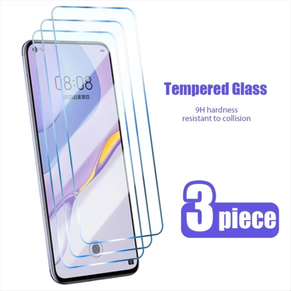 Vidrio Protector para Huawei P40 P30 P20 Lite Pro P10 P9 P8 Lite 2017, Protector de pantalla para Huawei Nova 8 7 6 7i 5T SE, 3 uds.
