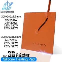 Cama Caliente Impresora 3D Ender 3 / CR-10 – Almohadilla Calefactora Silicona