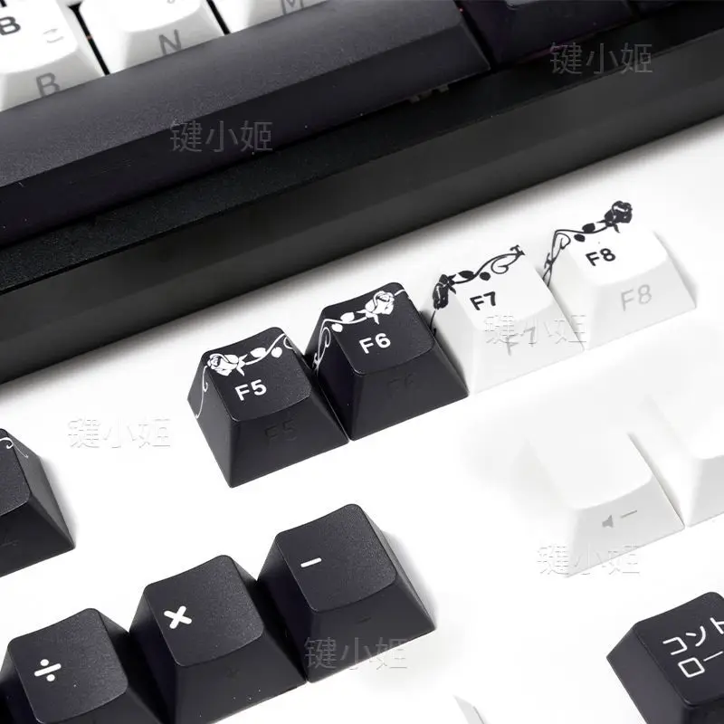 130 teclas Reze Keycaps motosierra hombre tema Anime PBT Dye-sub teclado Keycap PBT Cherry perfil Keycap para Made68 Mad68 Wooting 60 - imagen 5