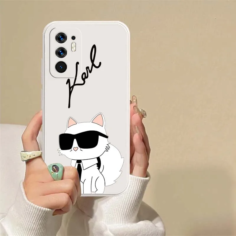 Cat Designer Signature para OPPO Reno 14 13 9 8 7 Z T SE Pro Lite Pro Plus 5G funda de teléfono de borde recto suave - imagen 5